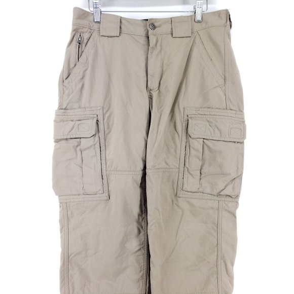 Duluth Trading Cargo Pants Men's Size Medium x 28 Tan Gusseted - Picture 7 of 10
